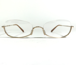 Hugo Boss HB11501 WG Eyeglasses Frames Gold Round Half Rim 51-18-140 - £55.77 GBP