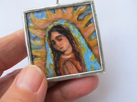 Our Lady of Guadalupe Square Ornament - £27.20 GBP