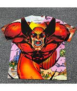 Marvel X-Men Wolverine Oversized Shirt Men Large All Over Print Retro Vi... - $96.16 CAD