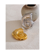 Elegant and Unique Nautilus Gold Plated and Stainless Steel Spiral Shell... - $23.95+