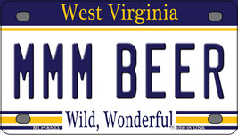MMM Beer West Virginia Novelty Mini Metal License Plate Tag - £11.98 GBP