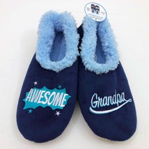 Snoozies Men&#39;s Awesome Grandpa Blue Large 11/12 - $241.39 MXN