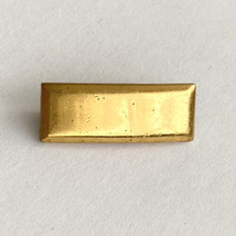 Vintage US Military 2nd Lieutenant or Ensign Gold Tone Insignia Bar Rank Pin 1&quot; - £7.82 GBP