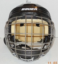 Bauer HH3000S Ice hockey Black Helmet with FM4000 S Face mask Size Small - $33.98