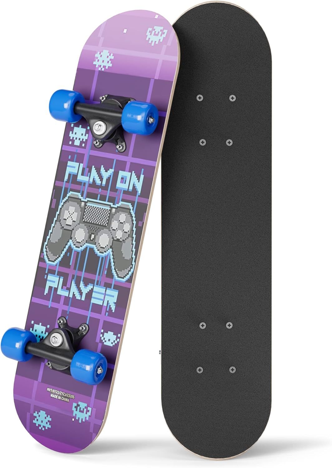 24&quot; Mini Complete Skateboard | Maple Wood | Abec 7 Bearings | Double Kic... - $42.99