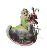 Thomas Kinkade Christmas Ornament Santa Claus Ashton Drake Old World Can... - £23.32 GBP