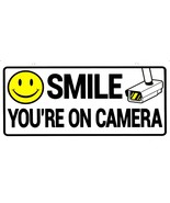 SMILE YOU&#39;RE ON CAMERA 5&quot; x 10&quot; Security Shoplifting Sign plastic Hillma... - $413.08 MXN