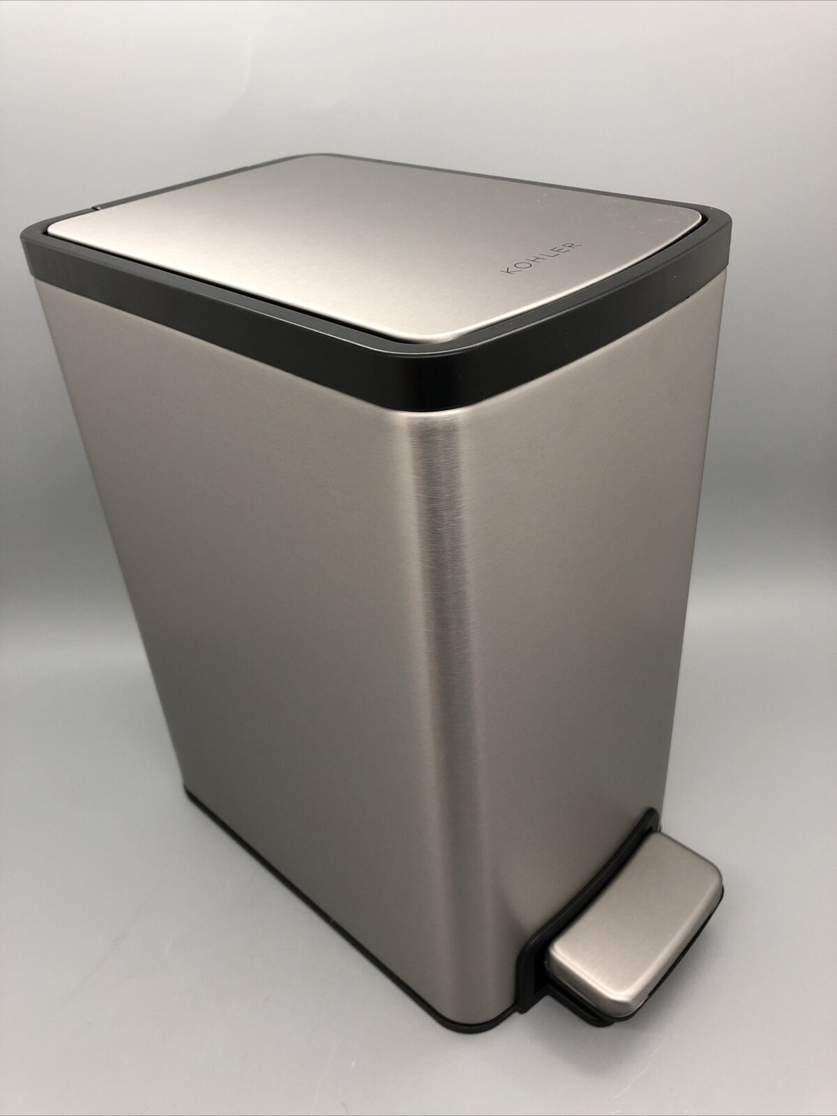 2 Pack Kohler 6 Liter Stainless Steel Step Trash Bin With Removable