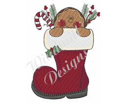 Gingerbread Boot - machine embroidery design - £2.62 GBP