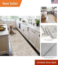 Vintage-Inspired 2x10 Runner Rug - Stain Resistant and Comfortable Under... - $831.34 MXN
