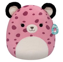 Squishmallows Original 16&quot; Jalisca The Pink Leopard with Fuzzy Belly Plush Toy - £31.16 GBP