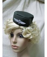 Mini Pill Box Army Hat Hair Clip Headpiece Military Soldier Cadet Pilot ... - €8,45 EUR