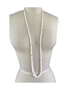 VTG Angel Skin Coral Bead Necklace 42" 92.3g 14K Gold Clasp Rare Graduated - $3,460.05