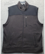 Sonoma Vest Men 2XL Brown Goods For Life Supersoft Mock Neck Pockets Ful... - $450.18 MXN