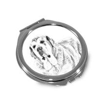 Spanish Mastiff - Pocket mirror with the image of a dog. - £7.85 GBP