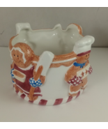 Vintage Houston Harvest Gift Products Gingerbread Man Bakers Decor Bowl - $257.92 MXN