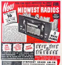 1948 Midwest Radio Series 16 Super Deluxe Advertisement Vintage Electron... - $24.99