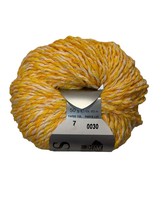 Lana Grossa Presto Basics Worsted Cotton Blend Yarn Twist 7 Yellow White - $3.65