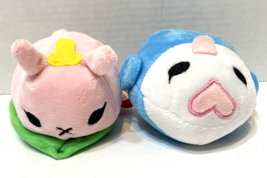 Japan Crate Comic Con Lot 2 Squishable Plush Blue Doki Pink Sea Bunny 5&quot; - £19.84 GBP