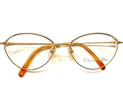 Christian Dior Eyeglasses 2876 Gold Round Metal Frame Made In Austria Vintage - £123.00 GBP