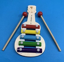 NEW ALBANIA HAND PIANO WITH STICKS-FOLK MUSICAL INSTRUMENT-CHILDREN TOY-... - £15.31 GBP