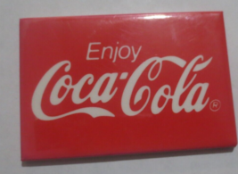 Enjoy Coca-Cola Trademark  Rectangular Wrap Around Pocket Mirror Faded on side - £1.55 GBP