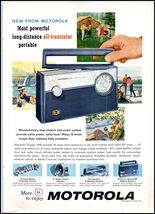 1950s Motorola Ranger 1000 Long Distance Transistor Portable Radio PRINT... - $7.59