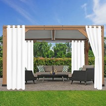 Waterproof Indoor/Outdoor Curtains For Patio - Thermal Insulated, Sun Blocking B - £79.92 GBP