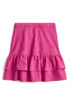 NWT J.Crew Wool Flannel in Vintage Berry Pink A-line Tiered Ruffle Skirt 2 $98 - £22.52 GBP