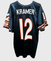 Erik Kramer #12 Chicago Bears NFL Vintage 90s Wilson NFC Football Blue Jersey XL - $44.14