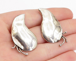 NAVAJO 925 Sterling Silver - Vintage Shiny Modernist Drop Earrings - EG2488 - £72.49 GBP