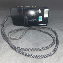 *Tested* OLYMPUS Infinity Tele Quartzdate Twin 35mm / 70mm Film Camera - $75.99