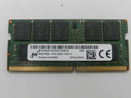 MICRON 8GB 2400 PC4-19200 2RX8 ECC SODIMM LAPTOP RAM MTA18ASF1G72HZ-2G3B1 - $48.51