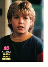 Jason James Richter teen magazine pinup clipping 90&#39;s Free Willy 16 magazine - £2.79 GBP