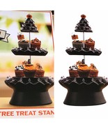 Mr. Halloween Cupcake Stand Tiered Nostalgic Black Ceramic Pumpkin Tree ... - £27.36 GBP