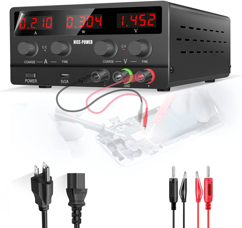 High Precision 4-Digits LED Display 5V/2A USB Port Output &amp; Input Power ... - $117.33