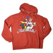 Looney Tunes Hoodie Size 2XL (19 Youth That&#39;s All Folks Bugs Hooded Sweatshirt - £10.45 GBP