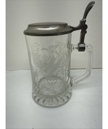 Vintage ALWE Italy Etched Crystal Stein W Birds And Trees. - $27.77 CAD