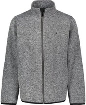 Nautica Big Boys Sweater Fleece Jacket – Heather Gray - $23.26