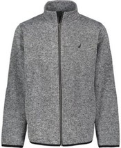 Nautica Big Boys Sweater Fleece Jacket – Heather Gray - £18.56 GBP