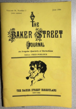 The Baker Street Journal V. 34 #2 June 1984 Vintage Sherlock Holmes Fanzine - £11.86 GBP