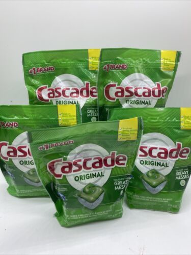 (5) Cascade Dishwasher Detergent Pods Complete Fresh Scent Action 15 Count 75ttl - $21.33