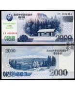North Korea 2000 National Day commemorative UNC banknote - $33.30