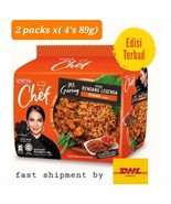 2 packs (4&#39;s x89g) -Mamee Chef Rendang Mee Goreng Instant Noodles -DHL E... - $81.10 CAD