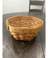 Longaberger Baskets Generations 7&quot;  x 3.5&quot; Hexagon Woven Basket Plastic ... - $24.96 CAD