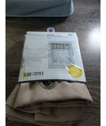 No 918 Montego One Grommet Valance 56&quot; x 14&quot; -Beige with Silver Grommets - €19,44 EUR
