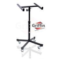 Studio Mixer Stand DJ Cart by GRIFFIN - Rolling Standing Rack On Casters with Ad - £49.33 GBP