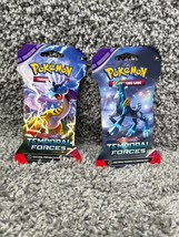 Pokemon Trading Card Game Scarlet &amp; Violet Temporal Forces Booster Pack Lot Of 2 - £15.62 GBP