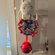 Handmade Christmas USA 250th Anniversary Door Hanger Door Knob Hanger Pa... - $15.00