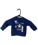 NWT Jumping Beans Yeti for Fun Infant Boy Toddler Blue Crewneck Sweatshi... - £7.81 GBP